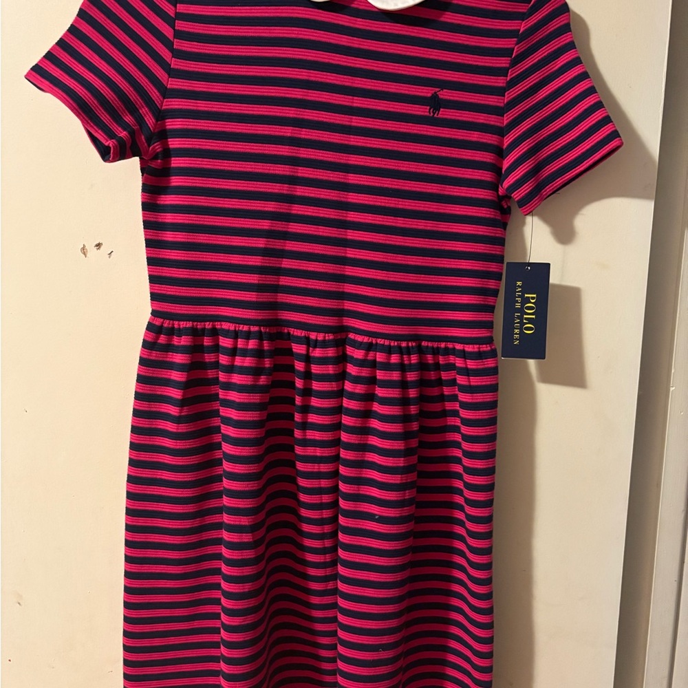 Polo by Ralph Lauren Pink and Blue Casual Sundress